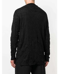 schwarzer Pullover mit einem Rundhalsausschnitt von Yohji Yamamoto