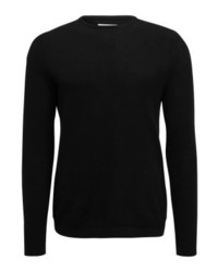 schwarzer Pullover mit einem Rundhalsausschnitt von Zalando Essentials