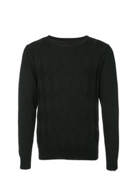 schwarzer Pullover mit einem Rundhalsausschnitt von Zambesi