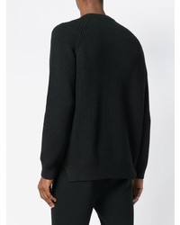 schwarzer Pullover mit einem Rundhalsausschnitt von Kenzo