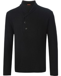 schwarzer Pullover mit einem Schalkragen von Barena