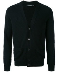 schwarzer Pullover mit einem V-Ausschnitt von Alexander McQueen
