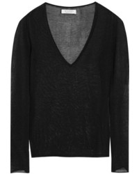 schwarzer Pullover mit einem V-Ausschnitt von Altuzarra