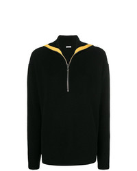 schwarzer Pullover mit einem V-Ausschnitt von Barena