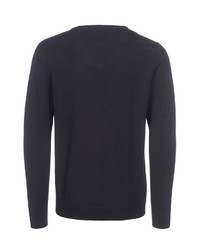 schwarzer Pullover mit einem V-Ausschnitt von Bernd Berger