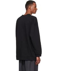 schwarzer Pullover mit einem V-Ausschnitt von The Row