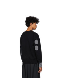 schwarzer Pullover mit einem V-Ausschnitt von Random Identities