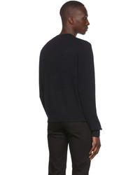 schwarzer Pullover mit einem V-Ausschnitt von Acne Studios