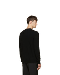 schwarzer Pullover mit einem V-Ausschnitt von Comme Des Garcons Play