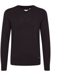 schwarzer Pullover mit einem V-Ausschnitt von BLEND