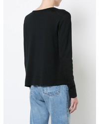 schwarzer Pullover mit einem V-Ausschnitt von Proenza Schouler