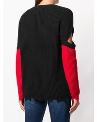 schwarzer Pullover mit einem V-Ausschnitt von Pinko
