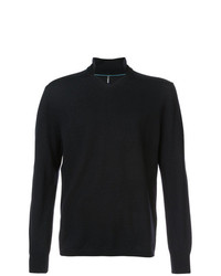 schwarzer Pullover mit einem V-Ausschnitt von Engineered For Motion