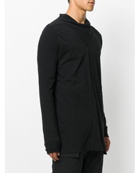 schwarzer Pullover mit einem V-Ausschnitt von Rick Owens