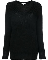 schwarzer Pullover mit einem V-Ausschnitt von IRO