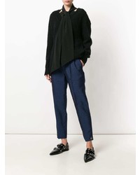 schwarzer Pullover mit einem V-Ausschnitt von Temperley London