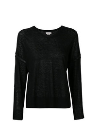 schwarzer Pullover mit einem V-Ausschnitt von Isabel Marant Etoile