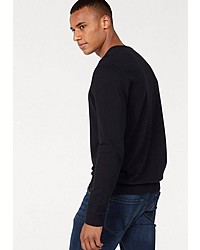 schwarzer Pullover mit einem V-Ausschnitt von Jack & Jones