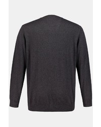 schwarzer Pullover mit einem V-Ausschnitt von JP1880