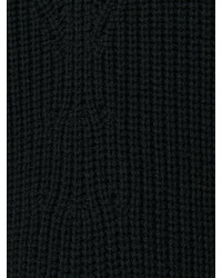 schwarzer Pullover mit einem V-Ausschnitt von Forte Forte
