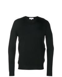 schwarzer Pullover mit einem V-Ausschnitt von Salvatore Ferragamo