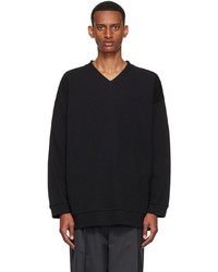 schwarzer Pullover mit einem V-Ausschnitt von The Row