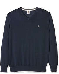 schwarzer Pullover mit einem V-Ausschnitt von Timberland