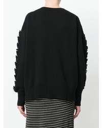schwarzer Pullover mit einem V-Ausschnitt von Barrie