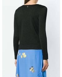 schwarzer Pullover mit einem V-Ausschnitt von L'Autre Chose