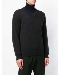 schwarzer Pullover mit einem V-Ausschnitt von Tom Ford
