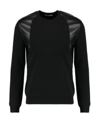 schwarzer Pullover mit einem V-Ausschnitt von Versace