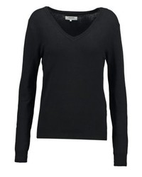 schwarzer Pullover mit einem V-Ausschnitt von Zalando Essentials