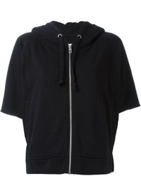 schwarzer Pullover mit einer Kapuze von 5Preview