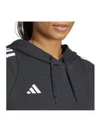schwarzer Pullover mit einer Kapuze von adidas Performance