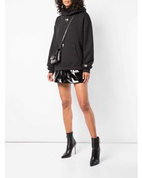 schwarzer Pullover mit einer Kapuze von Alexander Wang