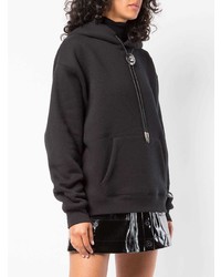 schwarzer Pullover mit einer Kapuze von Alexander Wang