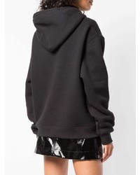 schwarzer Pullover mit einer Kapuze von Alexander Wang