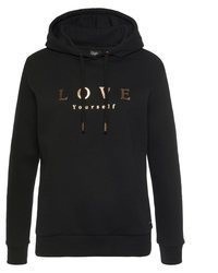 schwarzer Pullover mit einer Kapuze von Buffalo
