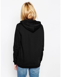 schwarzer Pullover mit einer Kapuze von Asos