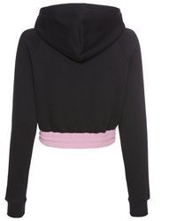 schwarzer Pullover mit einer Kapuze von Converse