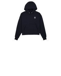 schwarzer Pullover mit einer Kapuze von Converse
