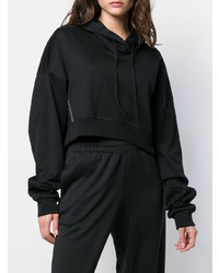 schwarzer Pullover mit einer Kapuze von Y-3