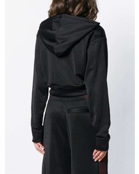 schwarzer Pullover mit einer Kapuze von T by Alexander Wang