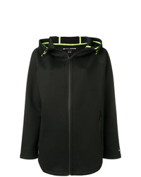 schwarzer Pullover mit einer Kapuze von DKNY