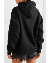 schwarzer Pullover mit einer Kapuze von Alexander Wang