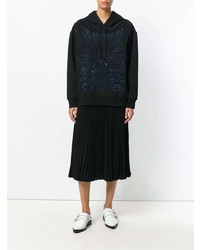 schwarzer Pullover mit einer Kapuze von Stella McCartney