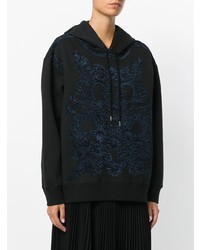 schwarzer Pullover mit einer Kapuze von Stella McCartney