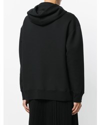 schwarzer Pullover mit einer Kapuze von Stella McCartney