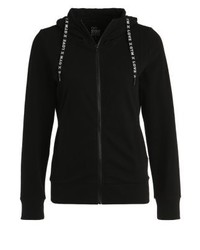 schwarzer Pullover mit einer Kapuze von Even&Odd