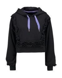 schwarzer Pullover mit einer Kapuze von Even&Odd